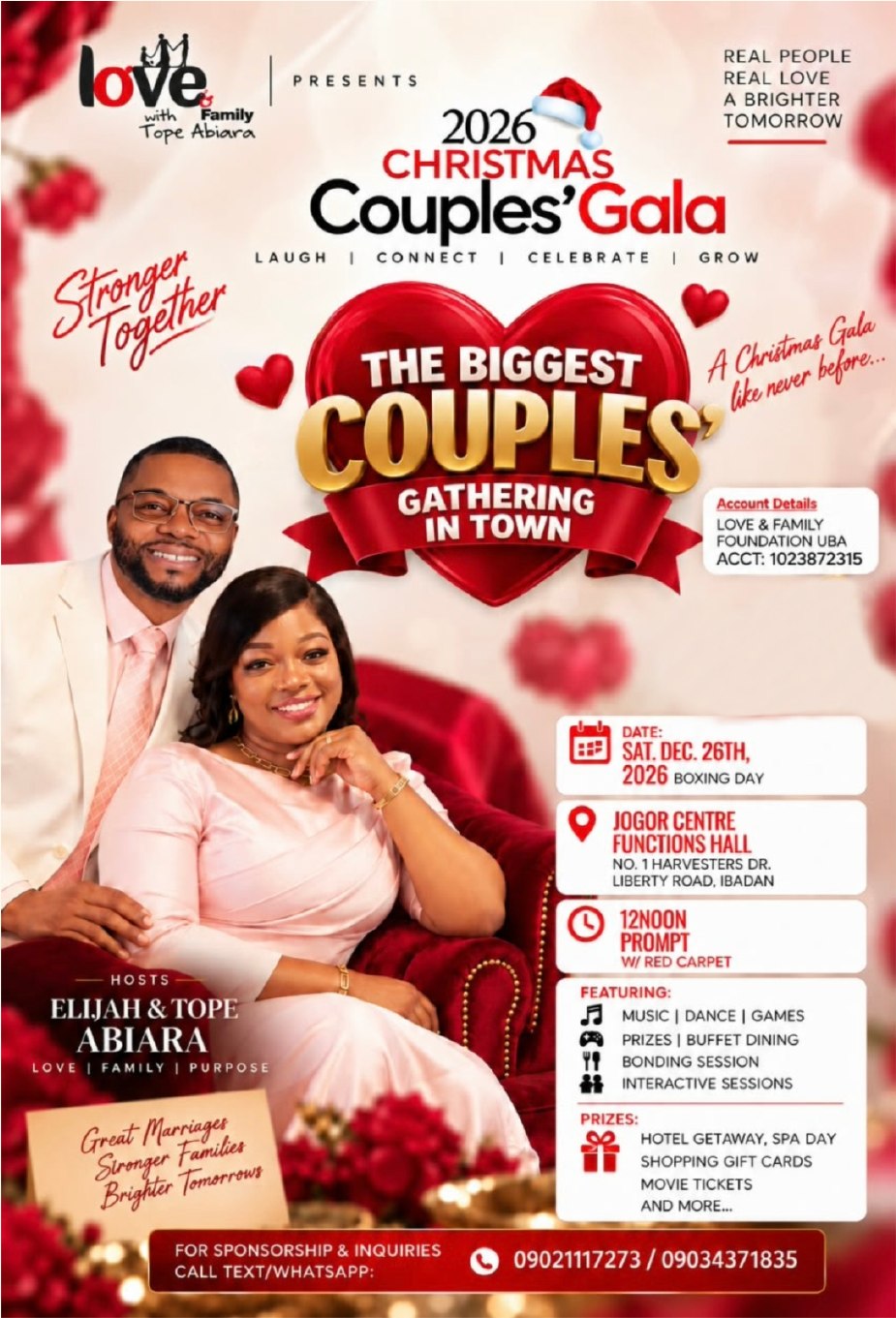 2026 Christmas Couples’ Gala invitation